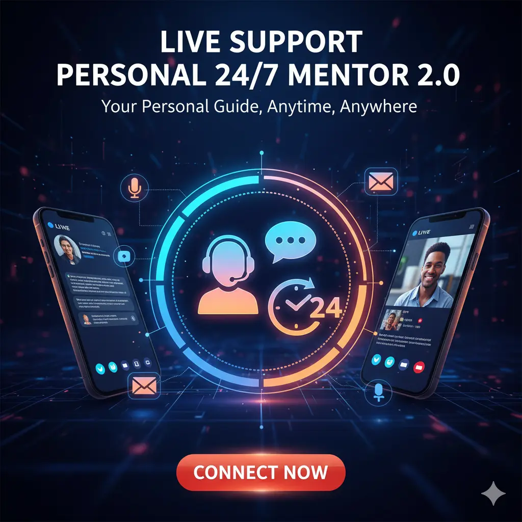 লাইভ সাপোর্ট পারসোনাল ২৪ ঘন্টা/২৪ মেন্টর 2.0। Live Support Personal 24 hours/24 Mentor 2.0.